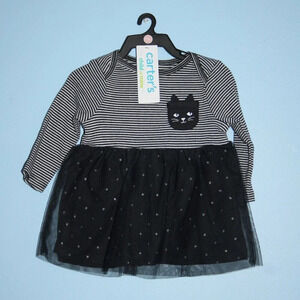 Carter's Child of Mine 2 Piece Set Dress and Diaper Cover Size 0-3M NWT